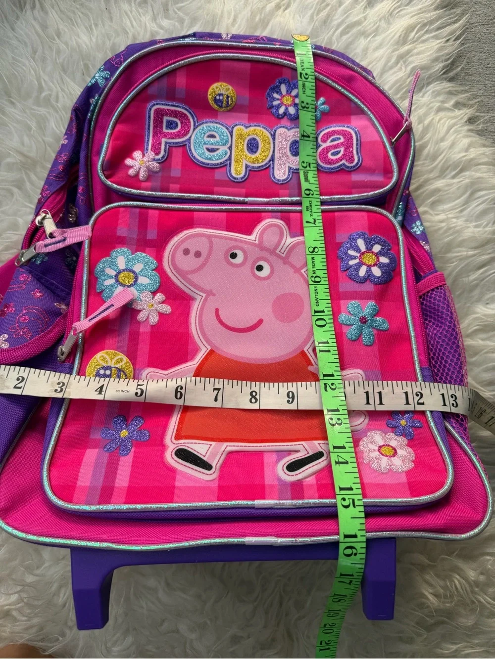 Peppa Pig Backpack with Wheels for Girls
